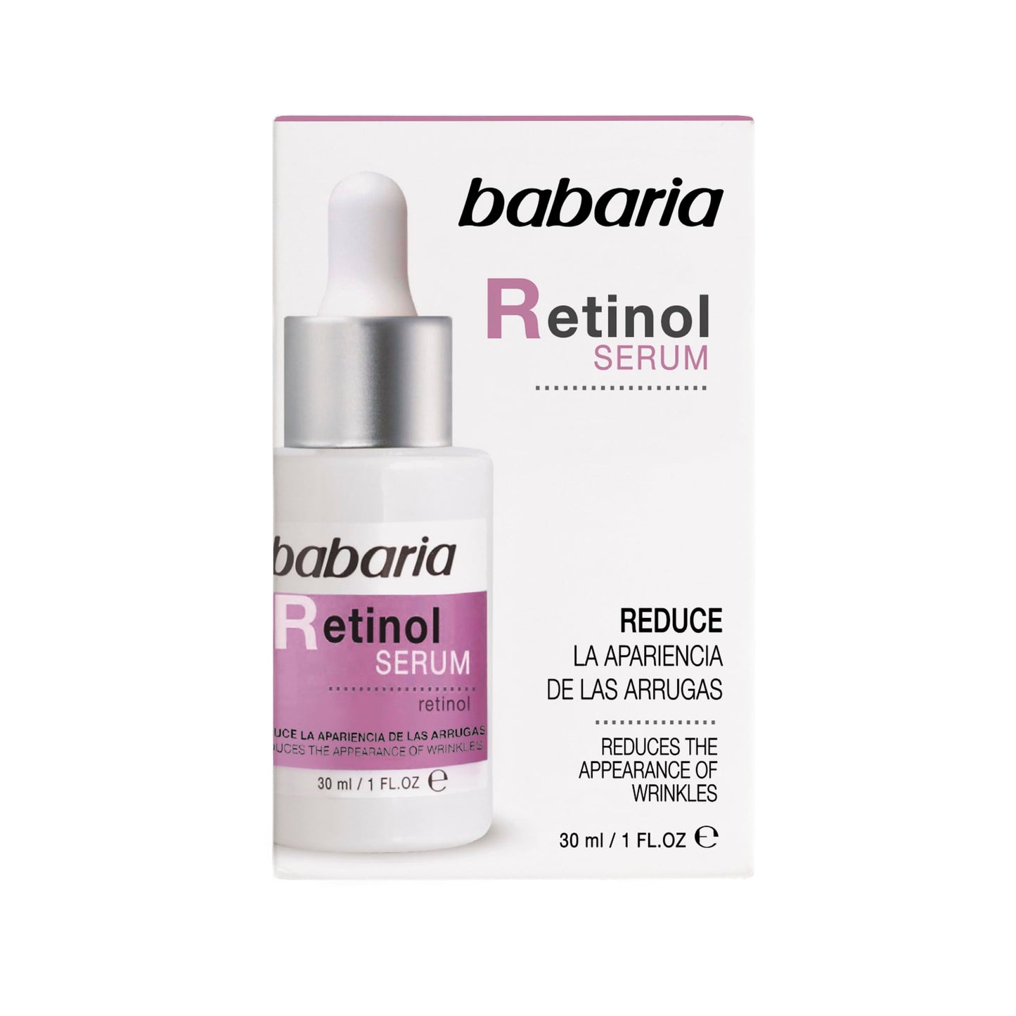 Babaria Retinol Face Serum, 1 oz - Facial Moisturizer for Skin Care - Anti Aging Serum to Reduce Appearance of Wrinkles - Improves Firmness and Elasticity - Light, Fast-Absorbing, Vegan Formula