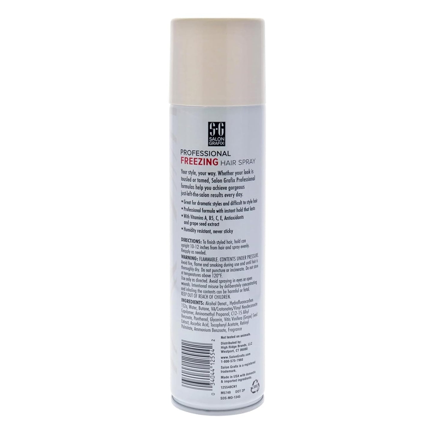 Salon Grafix Professional Freezing Hair Spray, Mega Hold, 10 oz (Pack of 3)