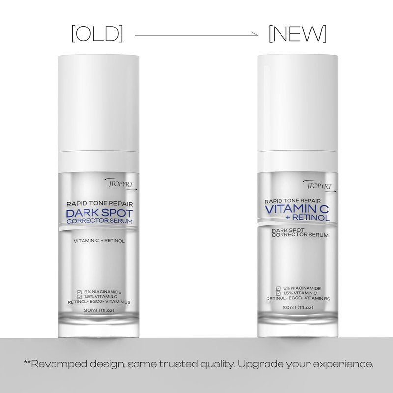 Jtopyrt Dark Spot Corrector Serum: Retinol & Vitamin C Complex for Hyperpigmentation & Acne Scars for Men & Women - 1.7oz
