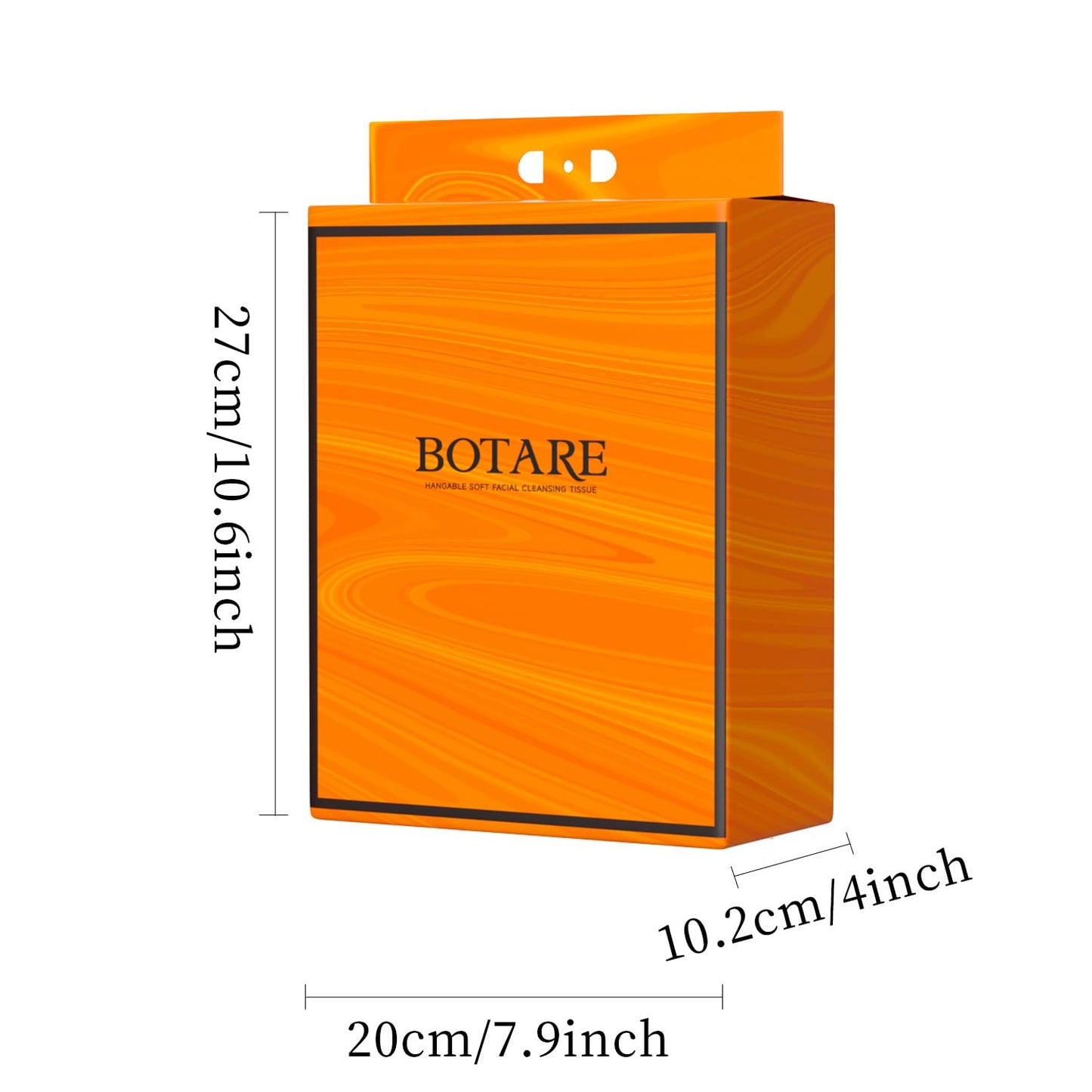 Botare Hanging Disposable Face Towels Cloths, 648 Count (3 Packs of 216) Dry/Wet Dual-Use, Extra Large Plus Thick 3D Washing Wipes (Reusable) for Daily Facial Cleansing and Use Anywhere