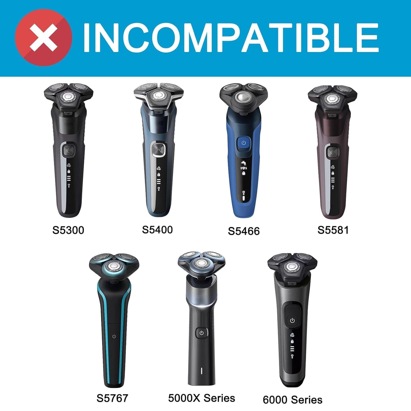 SH50 Replacement Heads - 9 Pieces