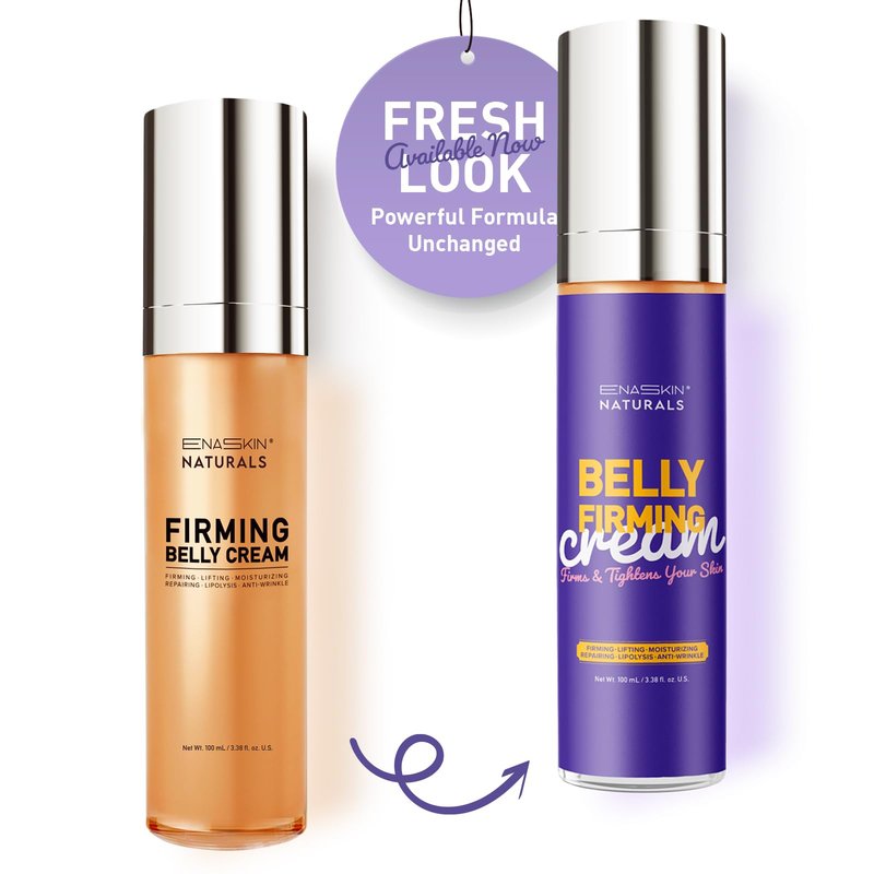 Belly Firming Cream for Skin Tightening: Enaskin Naturals Flat Cellulite Cream for Stomach & Thighs & Butt - Moisturizing Lifting Body Lotion for Women and Men - 120ML