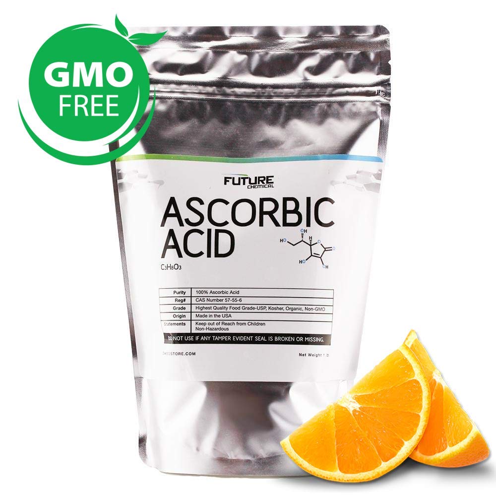 DMSOSTORE L-ASCORBIC Acid (Vitamin C) (1) 1 lb Bag Crystalline Vitamin C USP Grade Non-GMO