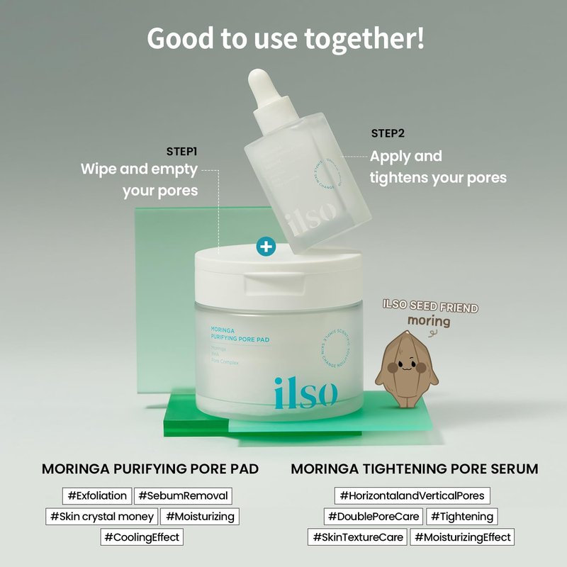 Ilso Moringa Tightening Pore Serum, 1.01 fl.oz.