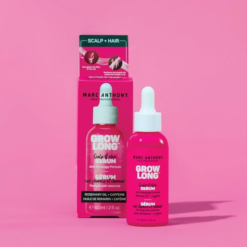 Marc Anthony Grow Long Scalp & Hair Serum Anti-Breakage Formula 2 fl oz & Mask 10.4 OZ Bundle
