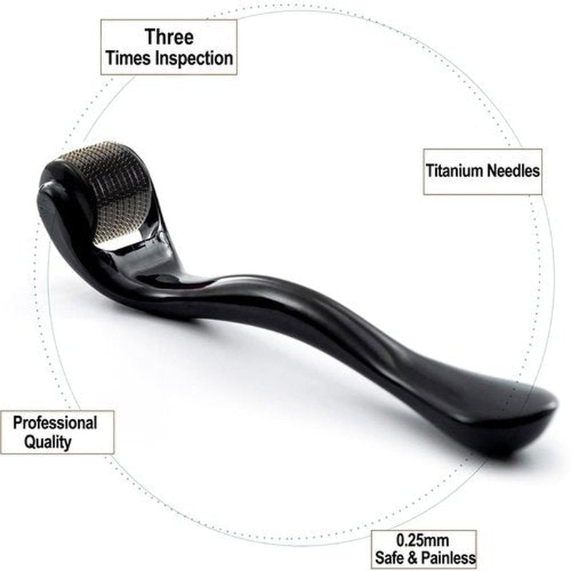 Angel Kiss Beard Derma Roller, Microneedling Roller For Face, Microneedling Stamp For Face, Roller for Beard, Microneedle Roller For Women and Men - 0.25mm