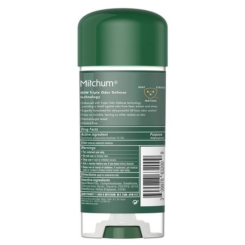 Mitchum Anti-Perspirant & Deodorant, Clear Gel, Unscented, 3.4 oz (96 g)