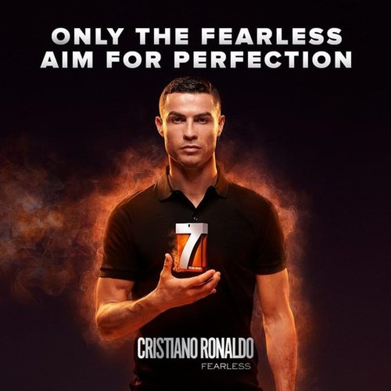CRISTIANO RONALDO Fearless - 3.4 oz Men's EDT Spray - Vegan, Sustainably Sourced, Long Lasting Cologne for Men - Woody Spicy Floral Scent - Fragrance for Confident and Determined Men