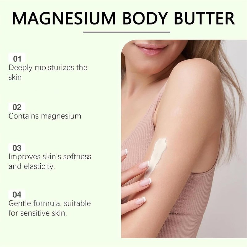 JeurLrok Mama-Bear Neuropathy Cream, Magnesium Body Butter, Magnesium Cream for Neuropathy, Deeply Moisturizes Skin, Keep Soft Smooth, Suitable for All Skin Types 2pcs