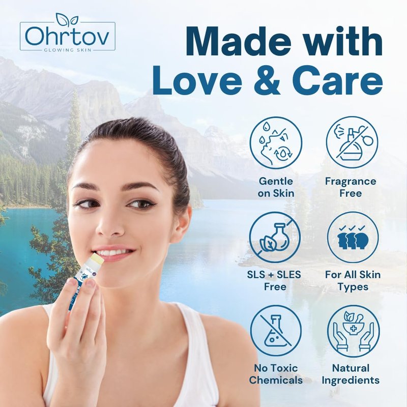 Beef Tallow Lip Balm – Natural Tallow Beeswax Chapstick – Hydrating Moisturizer Grass Fed Bison Tallow Balm Lip Care – Soothes Chapped, Dry Lips, Sensitive Skin – Long Lasting & Vitamin Rich USA-Made