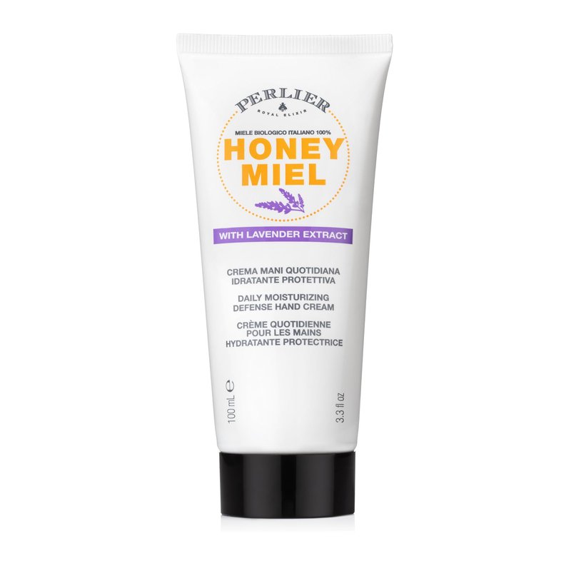 Perlier Honey Lavender Hand Cream with Royal Jelly, 3.3 oz – Nourishing Hand Treatment with Italian Honey, Calming Lavender Scent, Deep Moisture for Dry, Cracked, Sensitive Hands