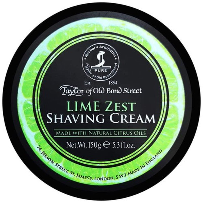 Taylor of Old Bond Street Premium Wet Shaving Cream Bowl 5.3 oz. (150g) - Lime Zest