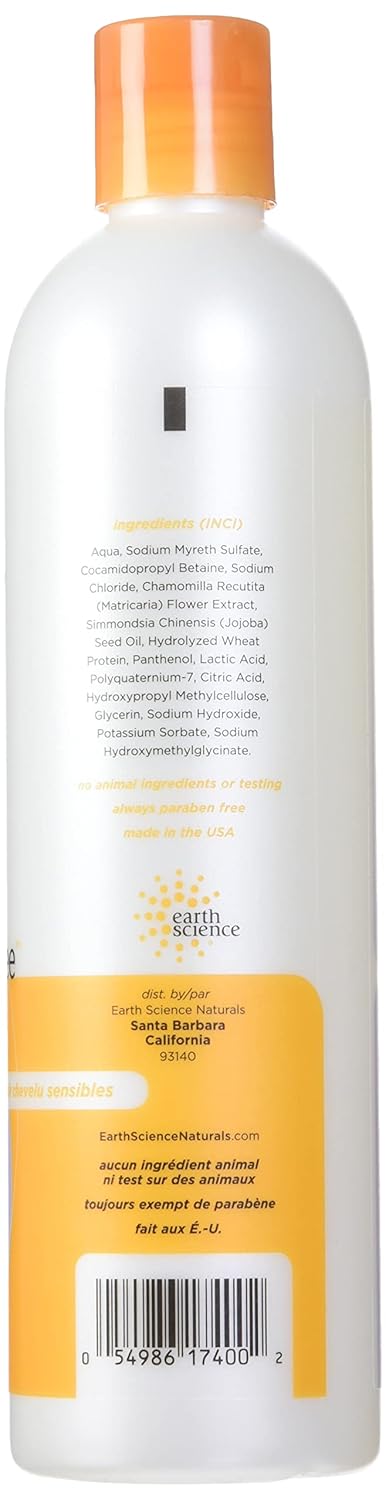 Earth Science Fragrance Free Shampoo, 12-Ounce Bottles (Pack of 3)