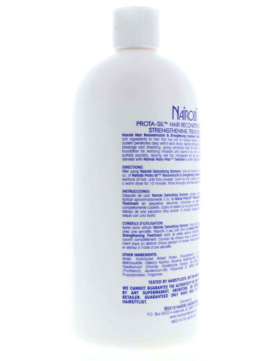 Nairobi Prota-Sil Reconstructor and Strengthening Treatment Unisex Treatment, 32 Ounce
