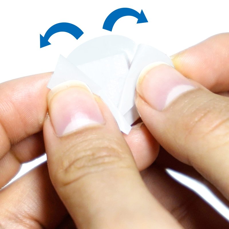 AndicAge 100pcs Adhesive Spot Bandage 1 Inch Clear Round Adhesive Bandages with Non-Stick Pad for Hands, Arms Small Wounds, 1 Box