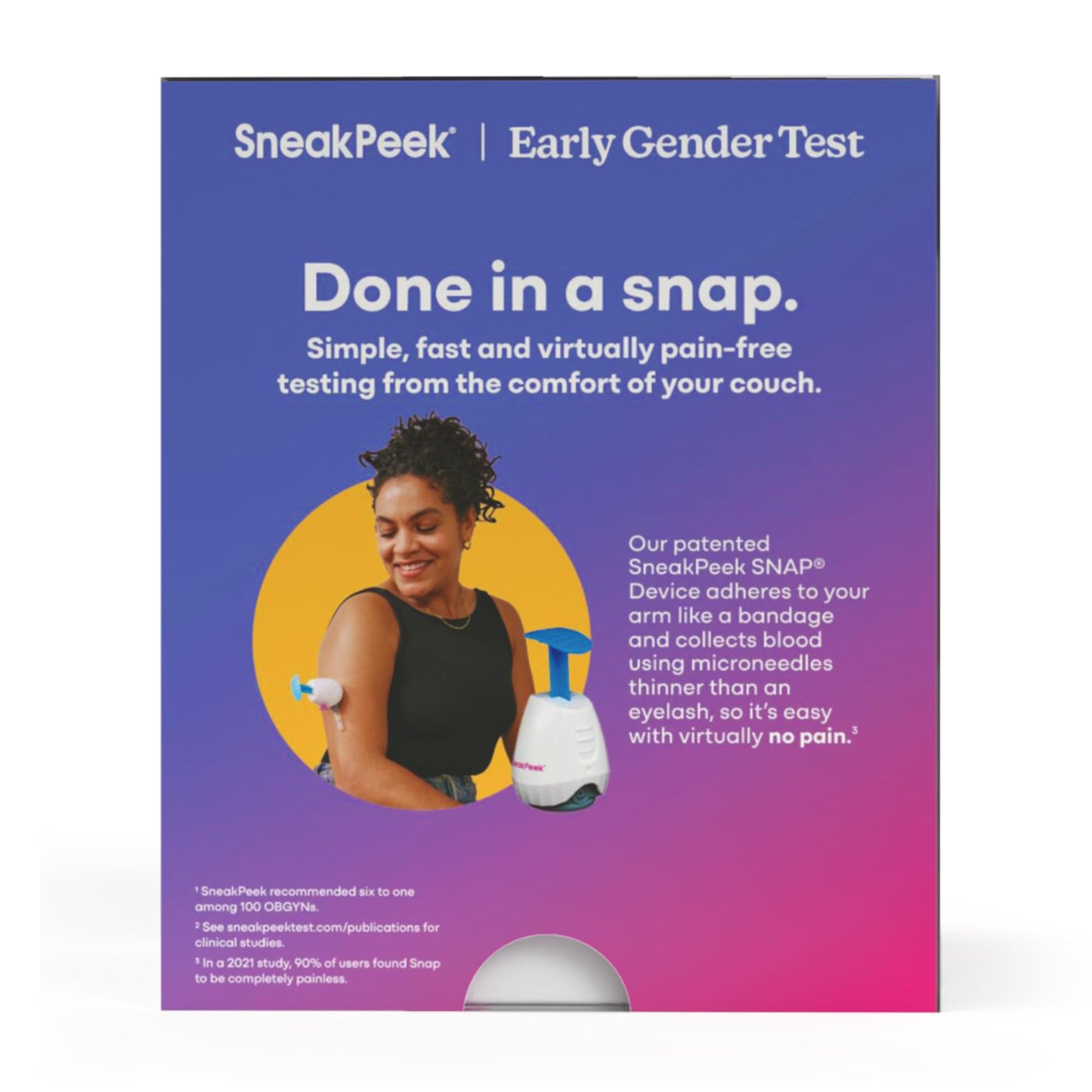 SneakPeek Early Gender Test, Snap Standard, 1 at-Home Test Kit