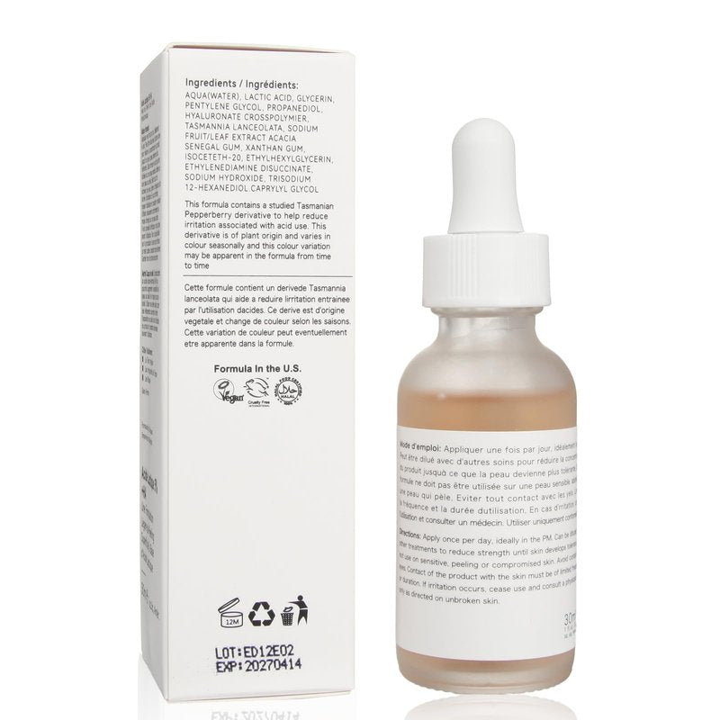 Lactic Acid Serum For Women, 30ML Moisturizing Lactic Acid 5% + Hyaluronic Acid Face Serum For Exfoliating, Dry Skin.