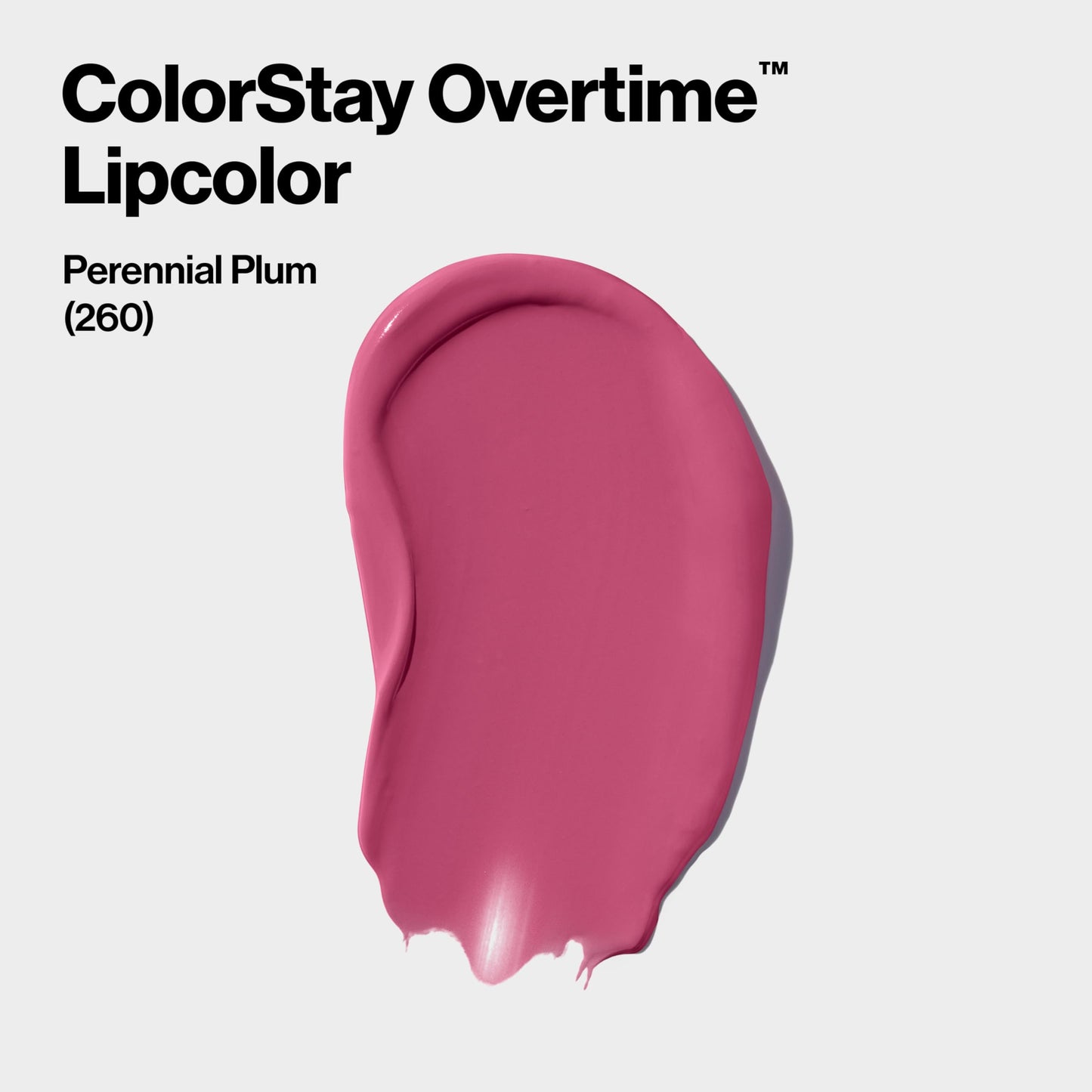 Revlon Liquid Lipstick with Clear Lip Gloss, ColorStay Overtime Lipcolor, Dual Ended with Vitamin E, 260 Perennial Plum, 0.07 Fl Oz