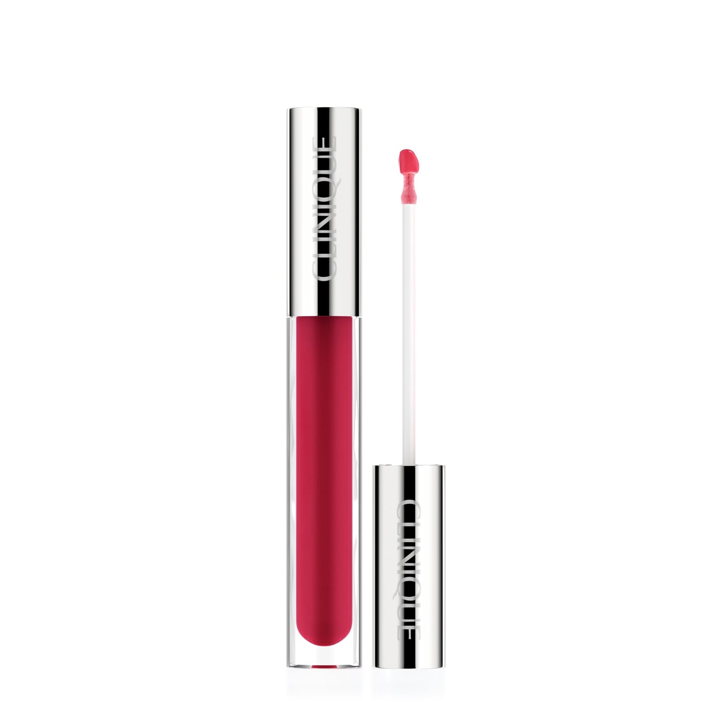 Clinique Pop Plush Creamy Lip Gloss With Hyaluronic Acid + Blend of Aloe Butter, Avocado Butter + Shea Butter | Hydrating + High Shine, Velour Pop, 0.11 Fl Oz