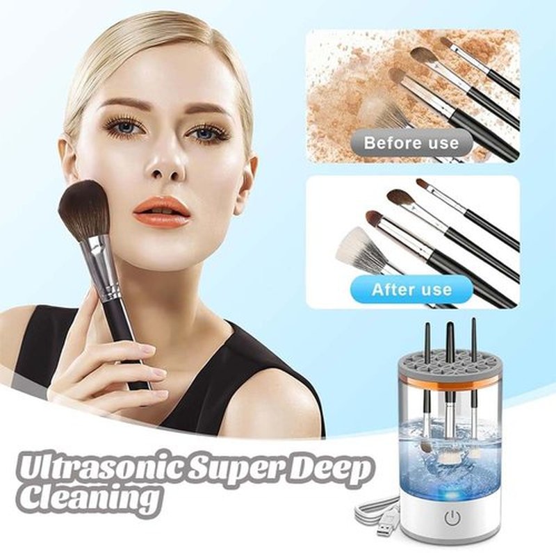 Rinse Hero Brush Cleaner, Beautyswirl Cosmetic Brush Cleaner, 2025 New the Cozy Luna Brush Cleaner, Rinse Hero Makeup Brush Cleaner for Deep Cleaning All Types of Brushes Set