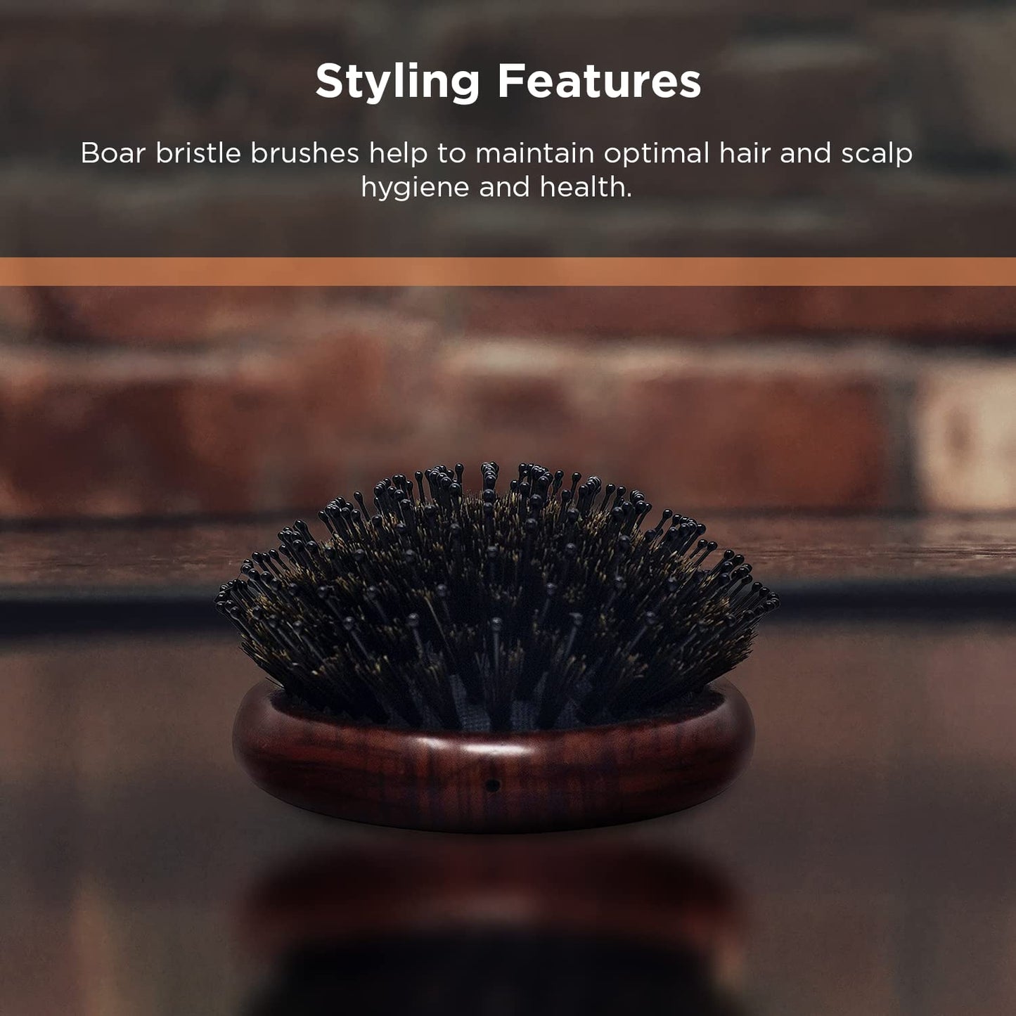 Spornette DeVille Oval Porcupine Brush - Boar & Nylon Bristles for Smooth Styling