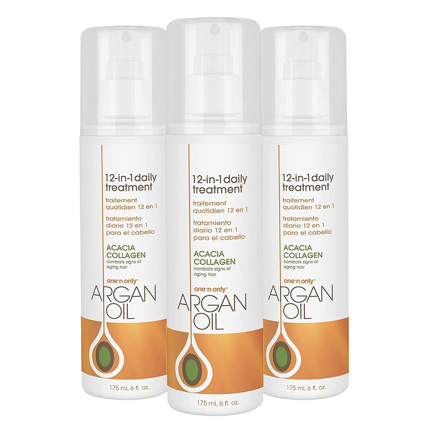 One N' Only Argan Oil 12-in-1 Treatment for Frizz Control & Moisture - 6 Fl Oz (2 Pack)