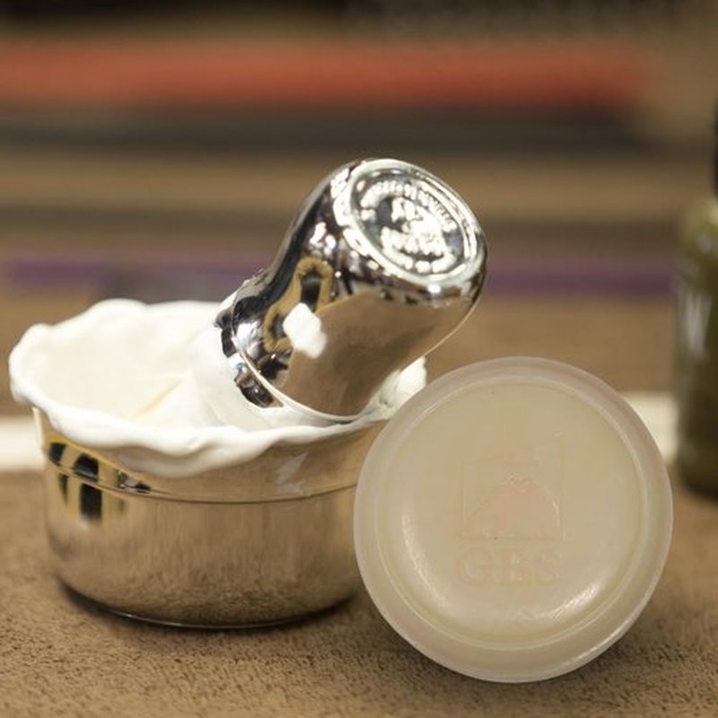 G.B.S Men's Sandalwood Shaving Soap with Shea Butter and Glycerin, 3oz