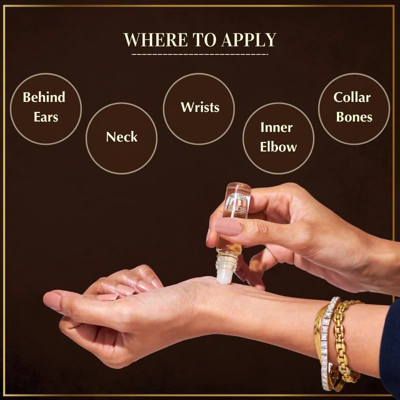 Dukhni Mixed Attar Oil Set | 6 Rollerball perfumes x 6ml | Best Arabic Perfumes for Men & Women | Pure Oudh Musk & Jasmine Arabic Oils | Non-Alcoholic & Vegan | Great for Everyday Office Wear