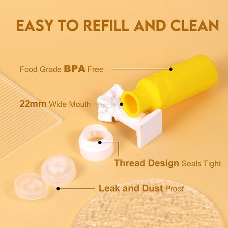 FADVAN Travel Bottles for Toiletries, 3.3oz Tsa Approved Travel Size Containers, BPA Free Leak Proof Silicone Travel Bottles, Refillable Travel Accessories Easy to Squeeze and Clean (Macaron)