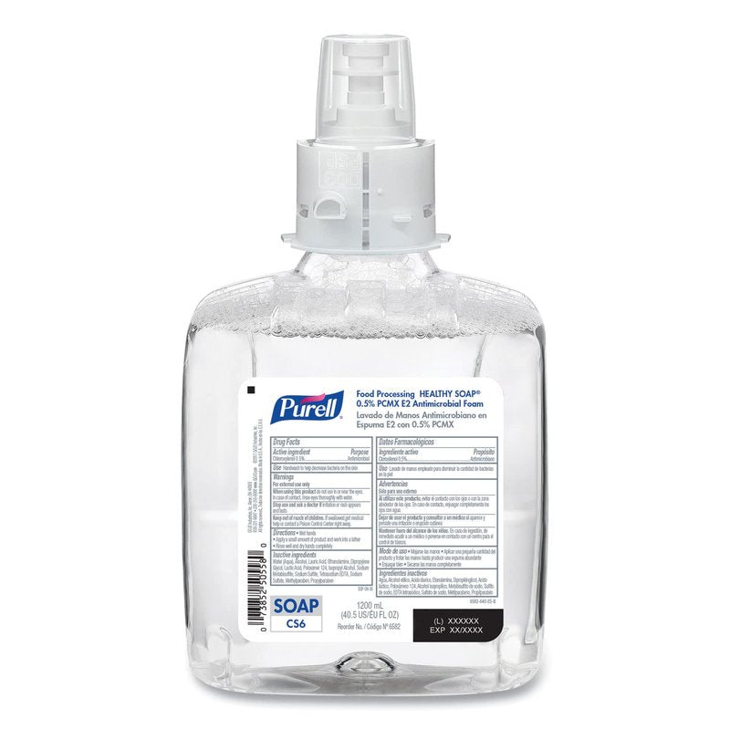 HEALTHY SOAP 0.5% PCMX E2 Antimicrobial Foam Refill for CS6 Dispensers Fragrance-Free 1200 mL 2/Carton