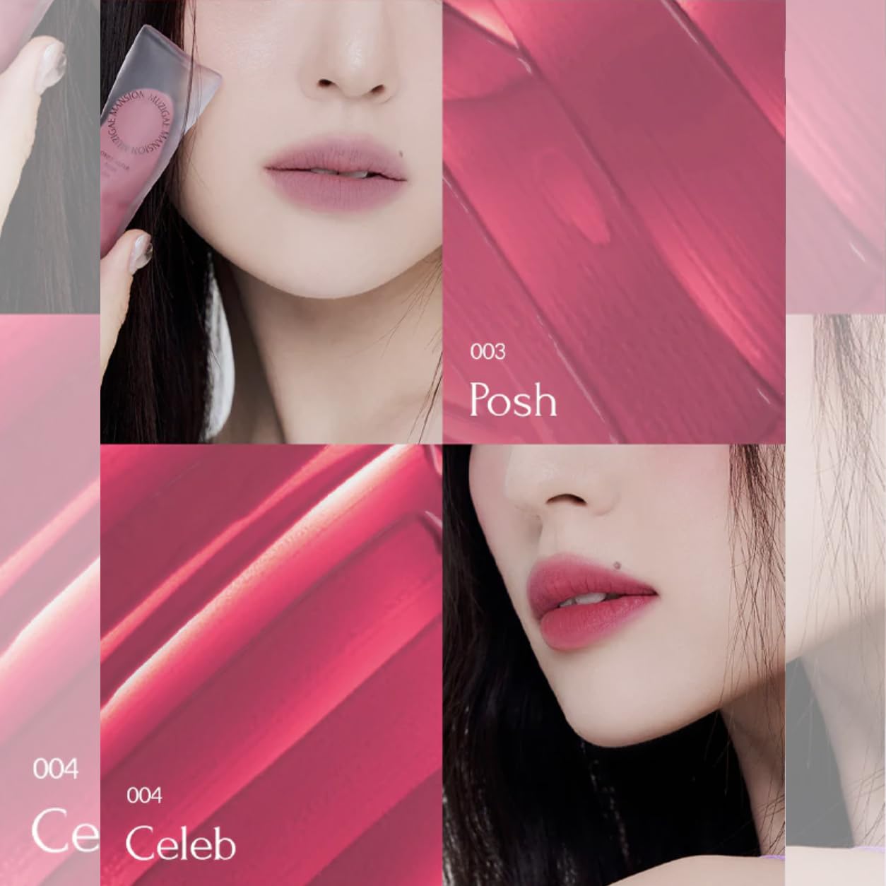 MUZIGAE MANSION Objet Water Lip Stain Matte Lipstick – (Watery to Blurry Tint), Long-Lasting, Hydrating, Waterproof Wear – K-Beauty Liquid Lipstick for Women, Bold Red Tinted Gloss (008 PITCH)