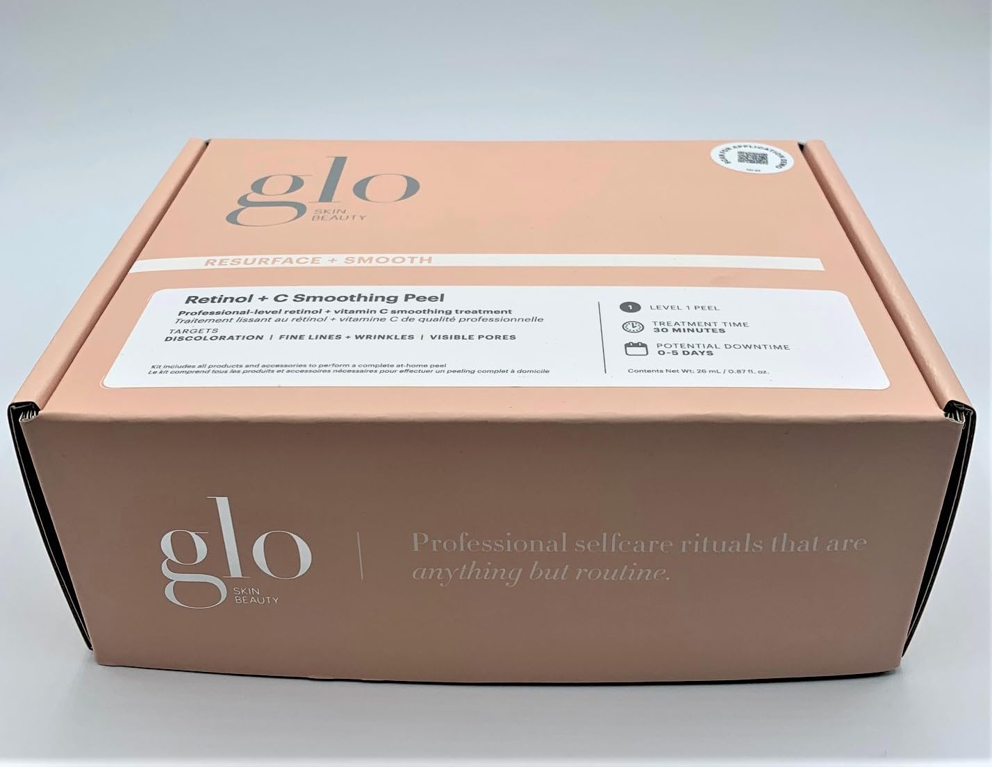 Glo Skin Beauty Retinol + Vitamin C Smoothing Peel in A Box - At-Home Peel Kit, Exfoliates, Refines and Brightens, Smoothing and Restoring Skin’s Radiance