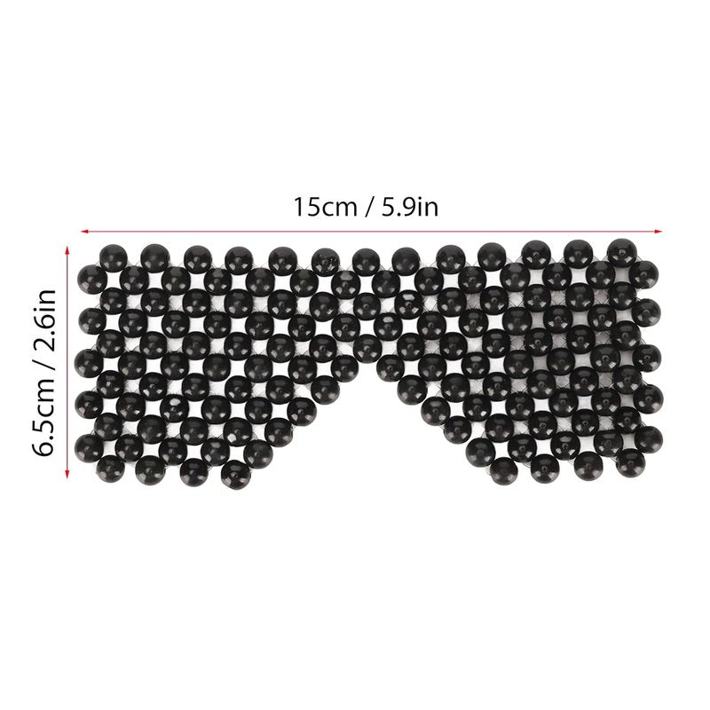 Jade Stone Eye Mask - Cooling Eye Fatigue Relief & Puffiness Reduction | Round Massage Cover