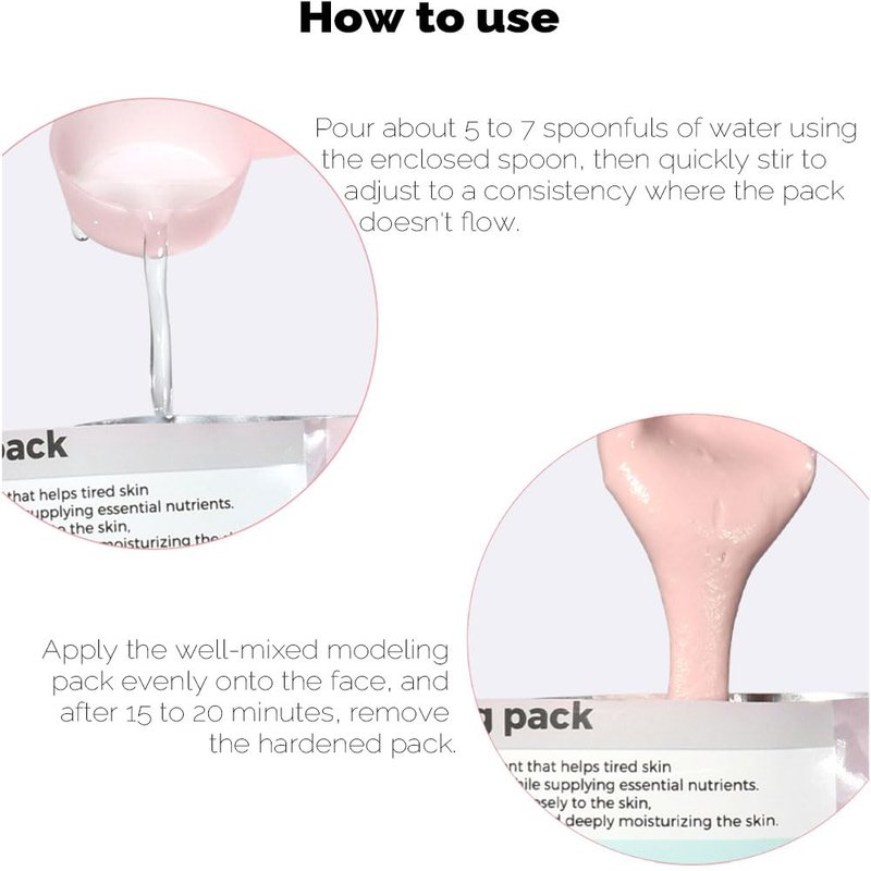 PRETTYSKIN Korean Modeling Mask Pack with Spatula (Pack of 2) (Collagen)