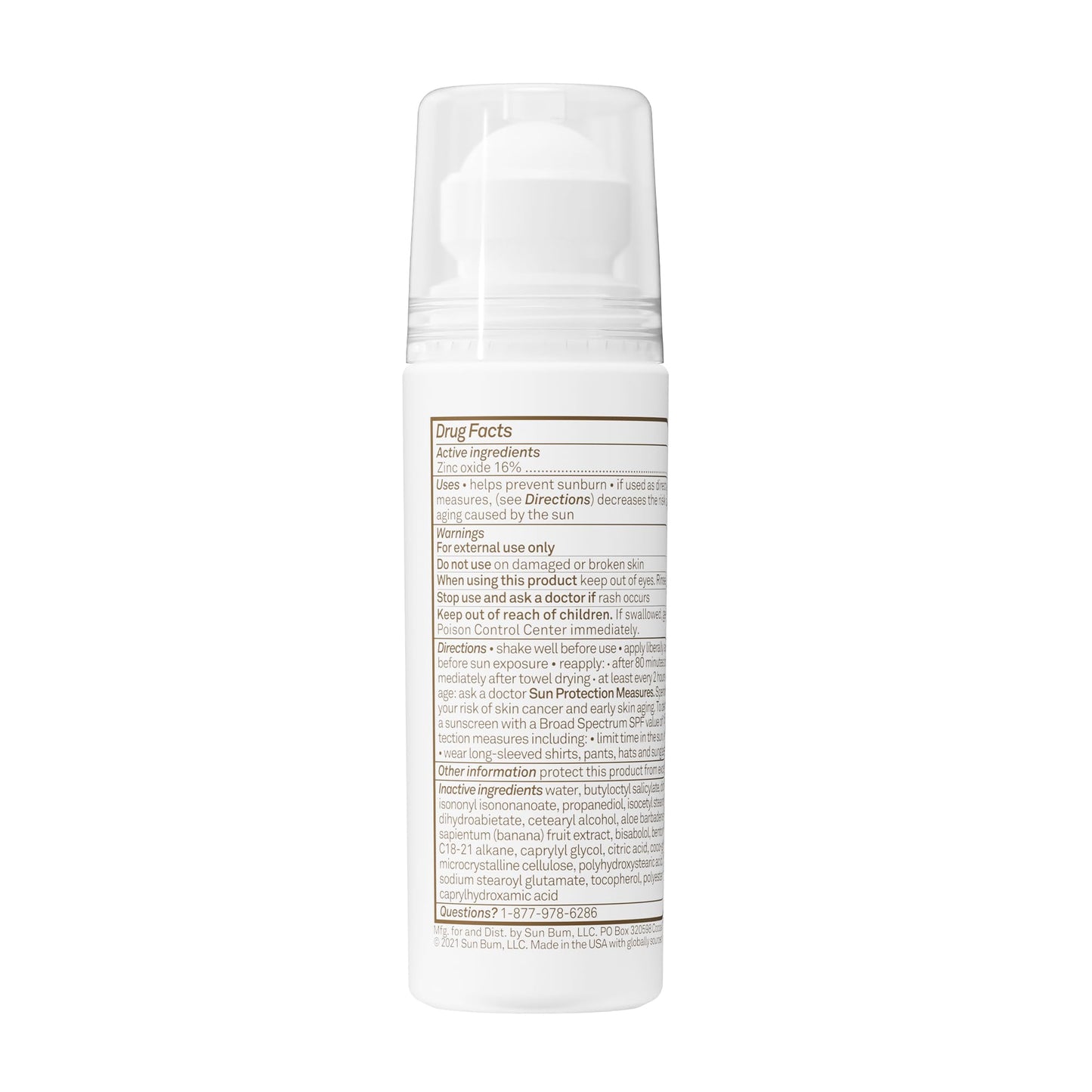 Sun Bum Mineral SPF 50 Roll-On Sunscreen Body Lotion - Broad Spectrum Moisturizing Sunscreen with Vitamin E - Hawaii 104 Act Compliant (Made without Octinoxate & Oxybenzone) - Travel Size 3 oz