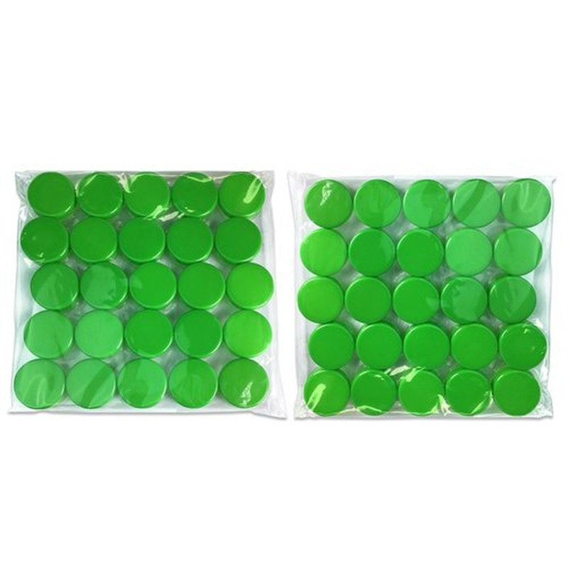 Beauticom 3g/3ml (0.1 Fl Oz) Round Clear Plastic Jars with Round Top Lids for Creams, Lotions, Make Up, Powders, Glitters, and more... (Color: Green Lid Quantity: 50 Pieces)