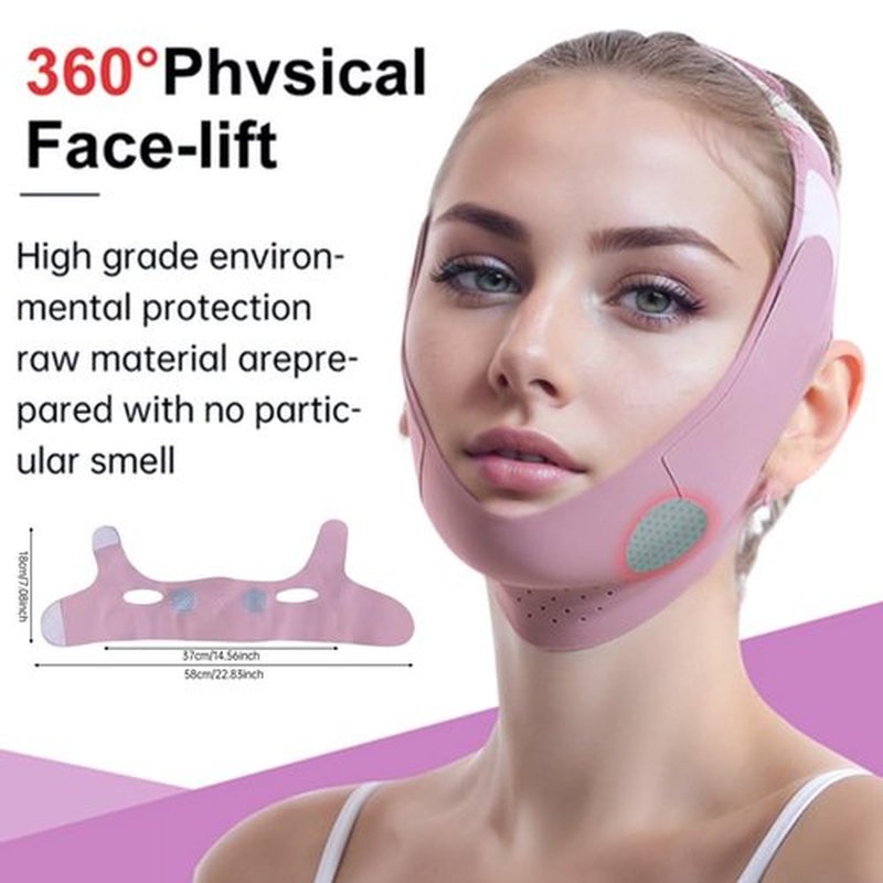 Graphene V-Line Mask Chin Up Mask V Shaped Face Mask Chin strap for sleeping, Jaw Exerciser(lilac)
