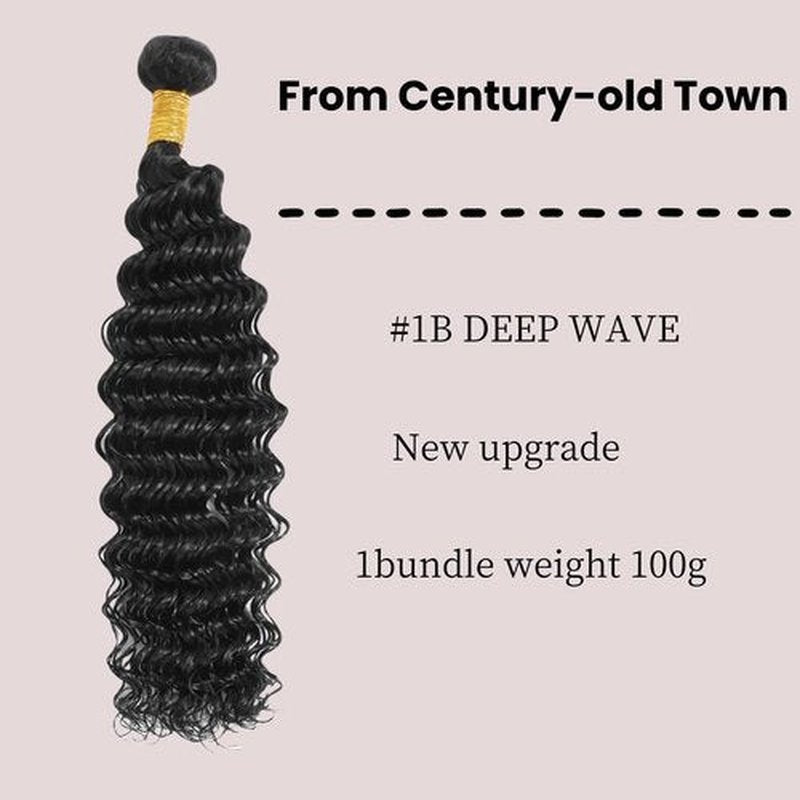 Deep Wave Curly Braiding Hair Extensions Synthetic Curly Crochet Hair High Temperature Fiber Bio Protein Hair (Natural Black 22 Inch 3 Packs 100g)