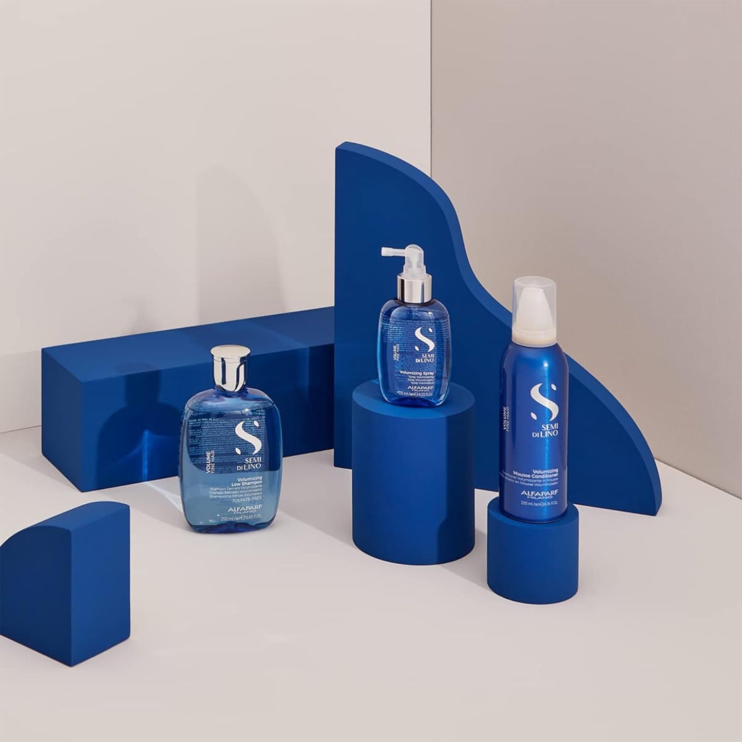 Alfaparf Milano Semi Di Lino Volume Shampoo For Fine Hair – Sulfate Free Volumizing Low Shampoo - Adds Intense Volume, Thickness and Body - Anti-Frizz - Professional Salon Quality