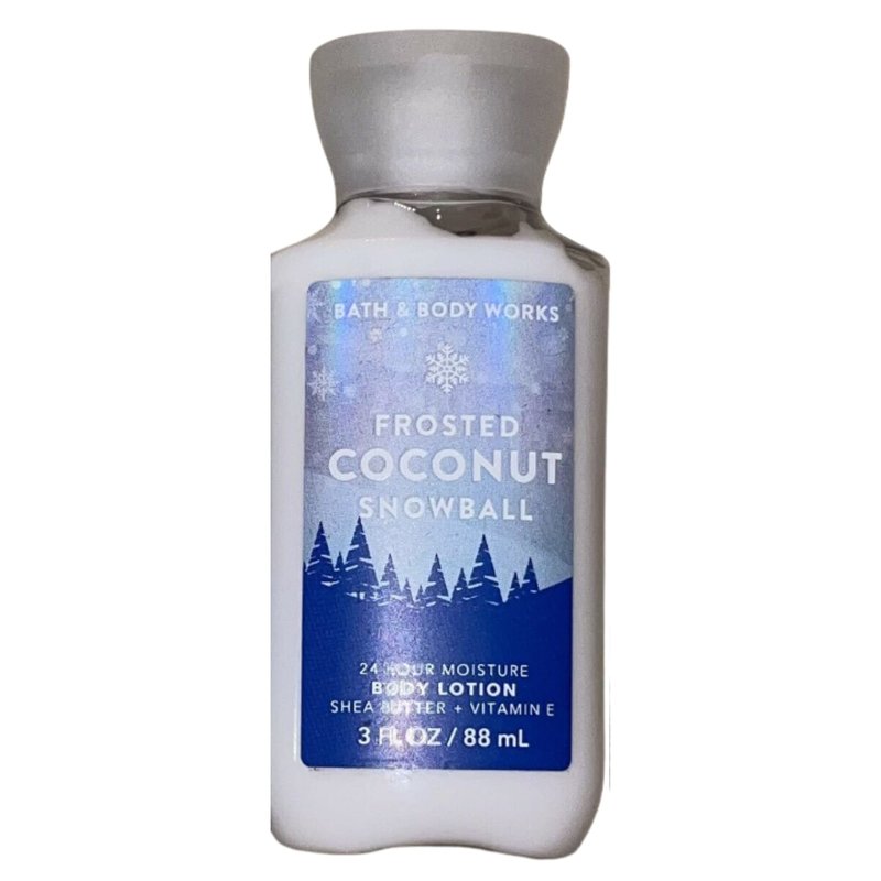 Bath and Body Works Gift Set of 10 oz Shower Gel and 8 oz Lotion (Frosted Coconut Snowball), Multicolor