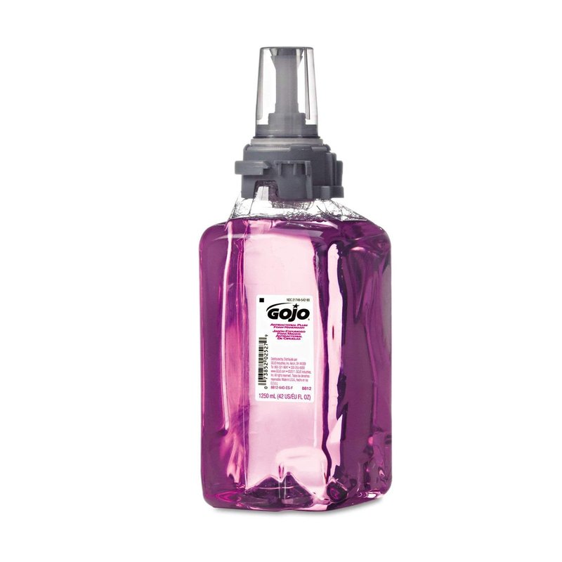 GOJO Antibacterial Foam Handwash, Refill, Plum, 1250mL Refill, 3/Carton