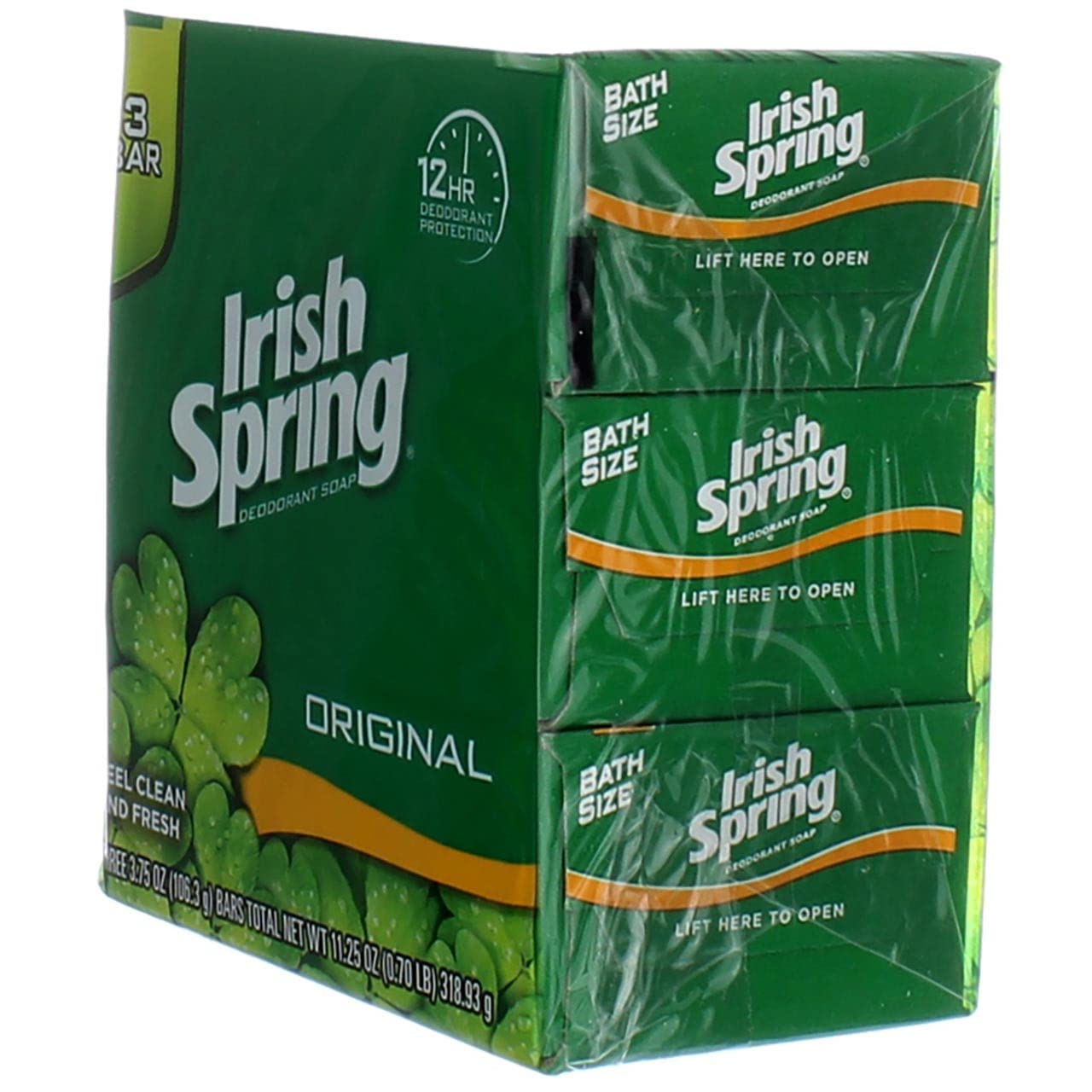 Irish Spring 3.75oz 3PK Original, Case of 36