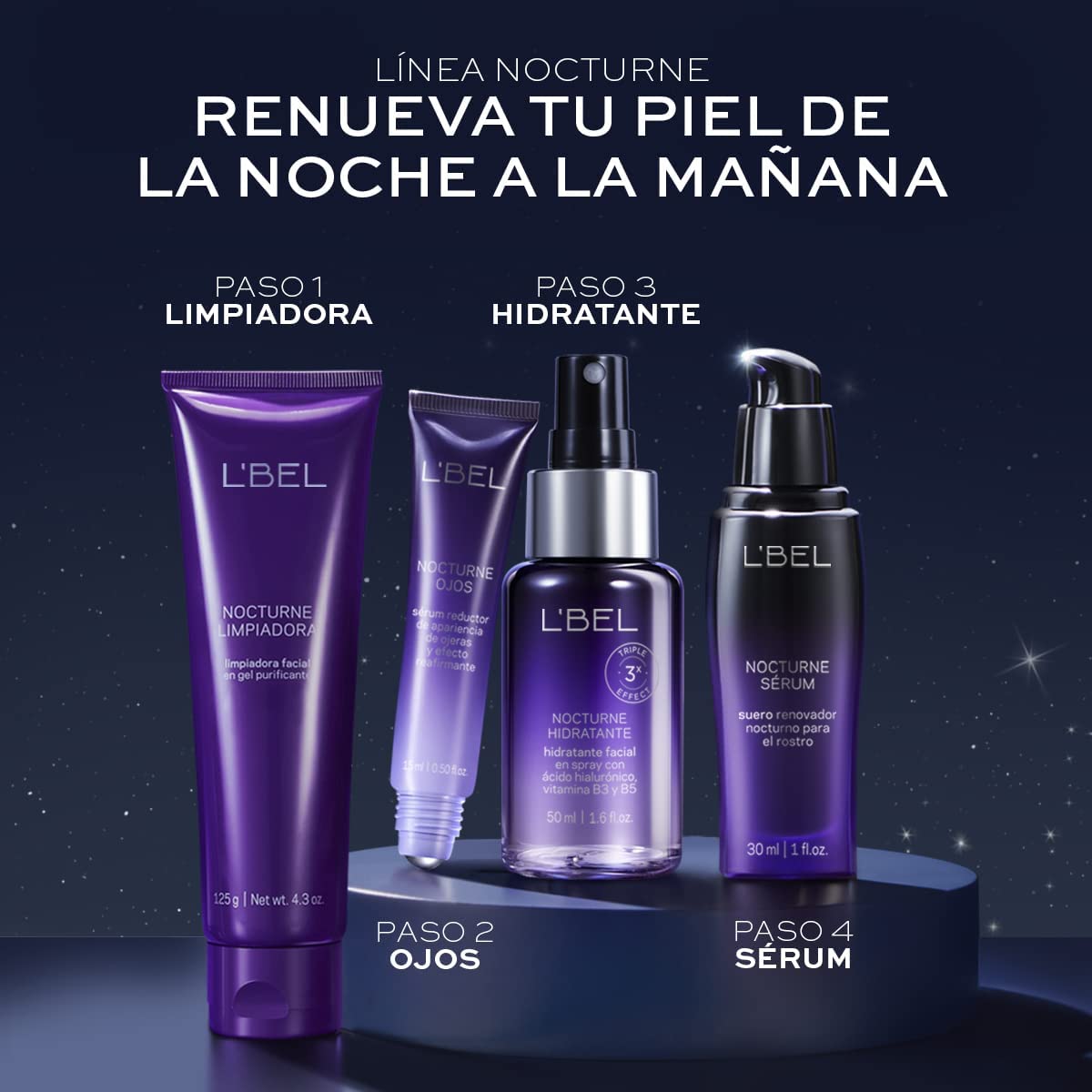 L'BEL - Nocturne Hidratante Facial Renovación Nocturna