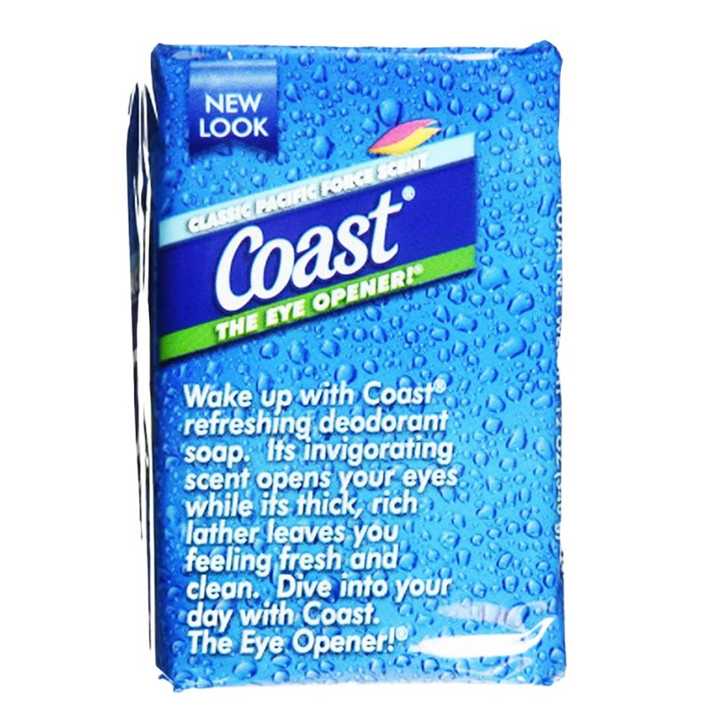 Coast Bath Bars Original Blue 3 Bar Soap oz, Coconut, 9.5 Ounce