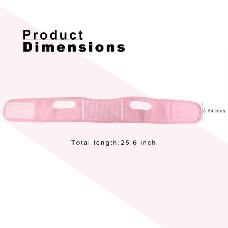 Yuibthr Chin Strap for Sleeping, V Line Lifting Mask, Reusable Face Strap, Jaw Exerciser (Pink-Fall Cat Maple Leaf-I)