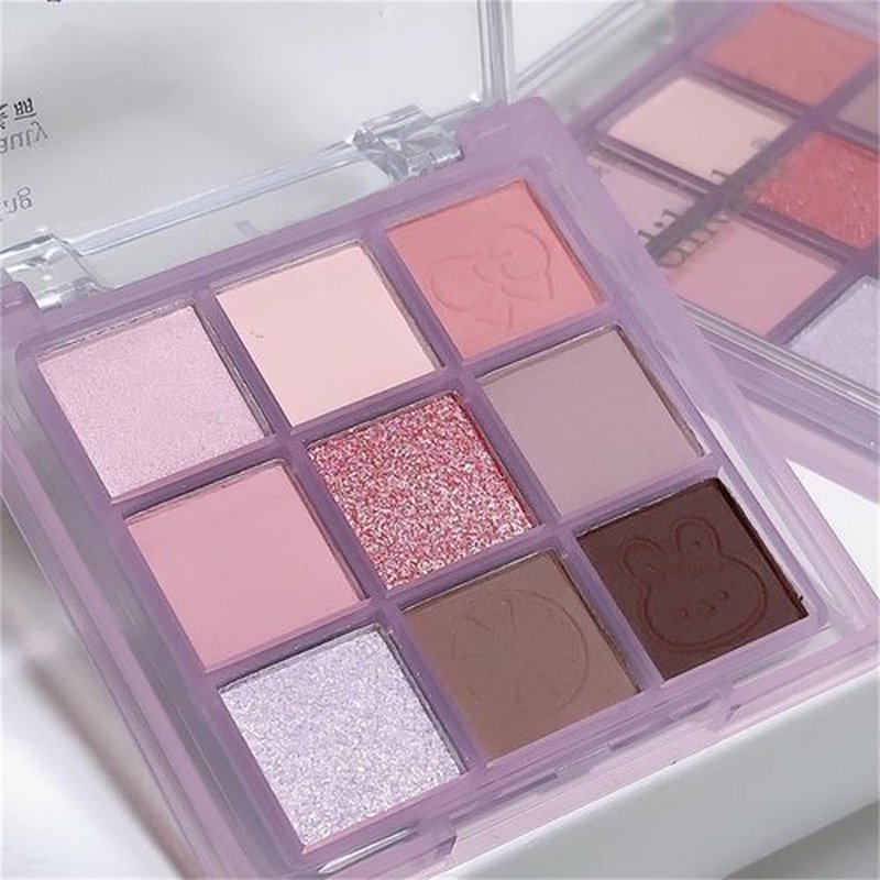 GHFCZOO Blooming Your Own Beauty Eyeshadow Palette, 9 Shades, Glitter and Matte Finishes (20#)