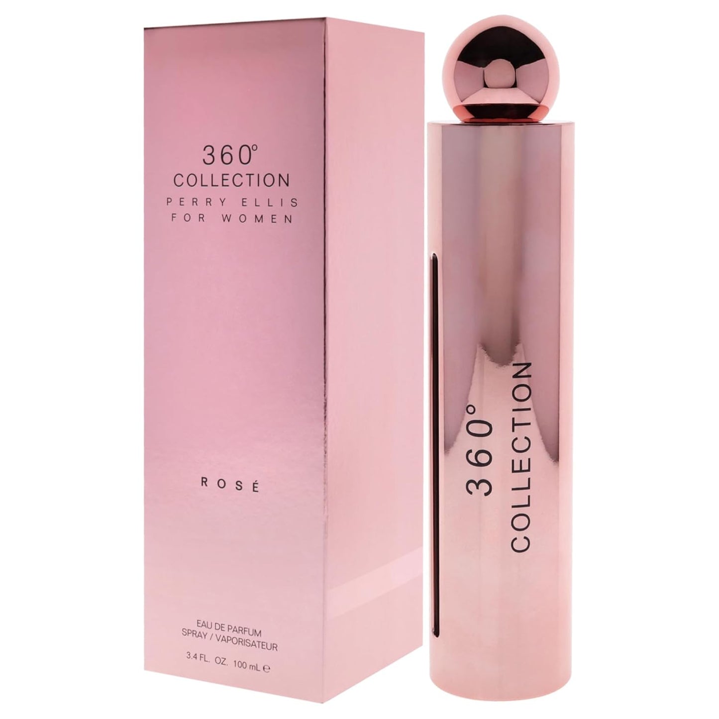 Perry Ellis 360 Collection Rose for Women Eau de Parfum Spray, 3.4 Ounce