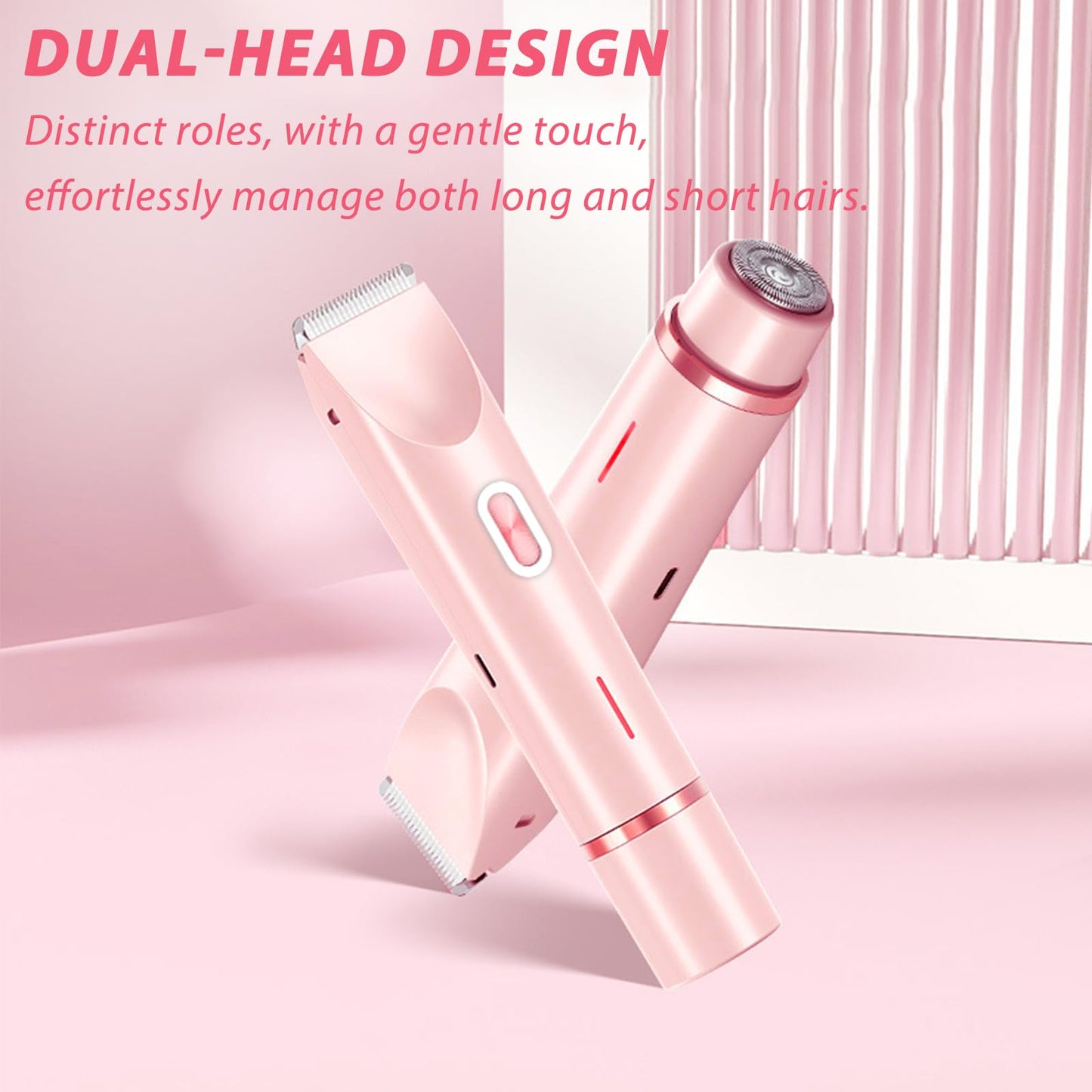 Glow Aura Womens Shaver, Glow Aura Electric Razor,Glow Aura Dual Headed Shaver 2 in 1,Glow Aura Bikini Shaver,Glow Shave Womens Body Shaver(Purple)