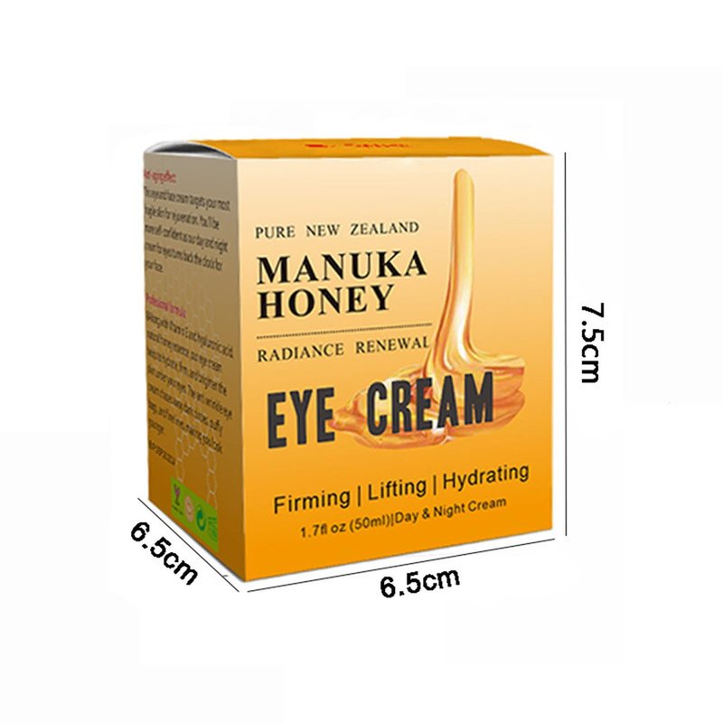 Grospe Manuka Honey Eye Cream Anti-aging Eye Cream Anti-wrinkle Under Eye Cream Fades Fine Lines Lifting and Firming Improve Dark Circles and Puffiness