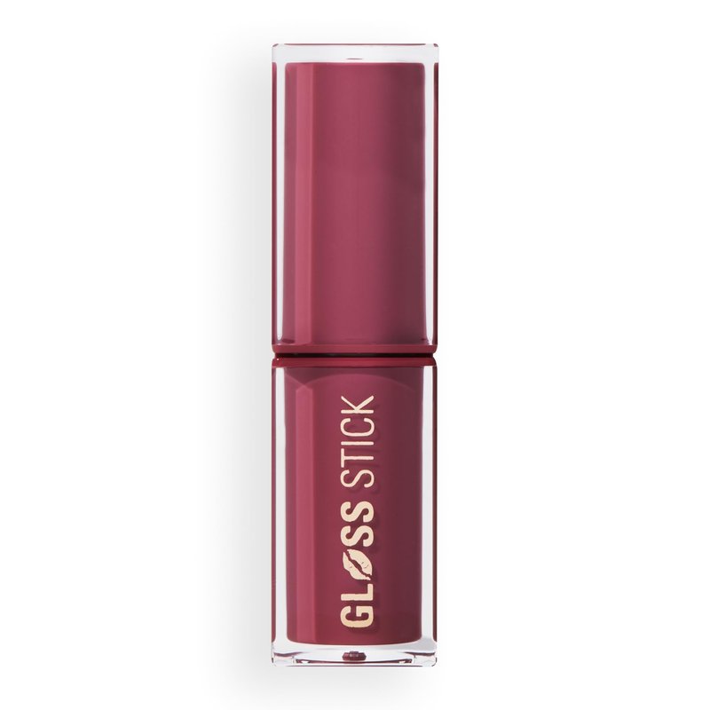 Revolution Beauty London, Pout Lip Gloss Stick, Pigmented High-Shine Formula with Hyaluronic Acid & Vitamin E, Vegan & Cruelty-Free, Sugar Plum Mauve, 0.1 fl oz